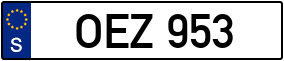 Trailer License Plate